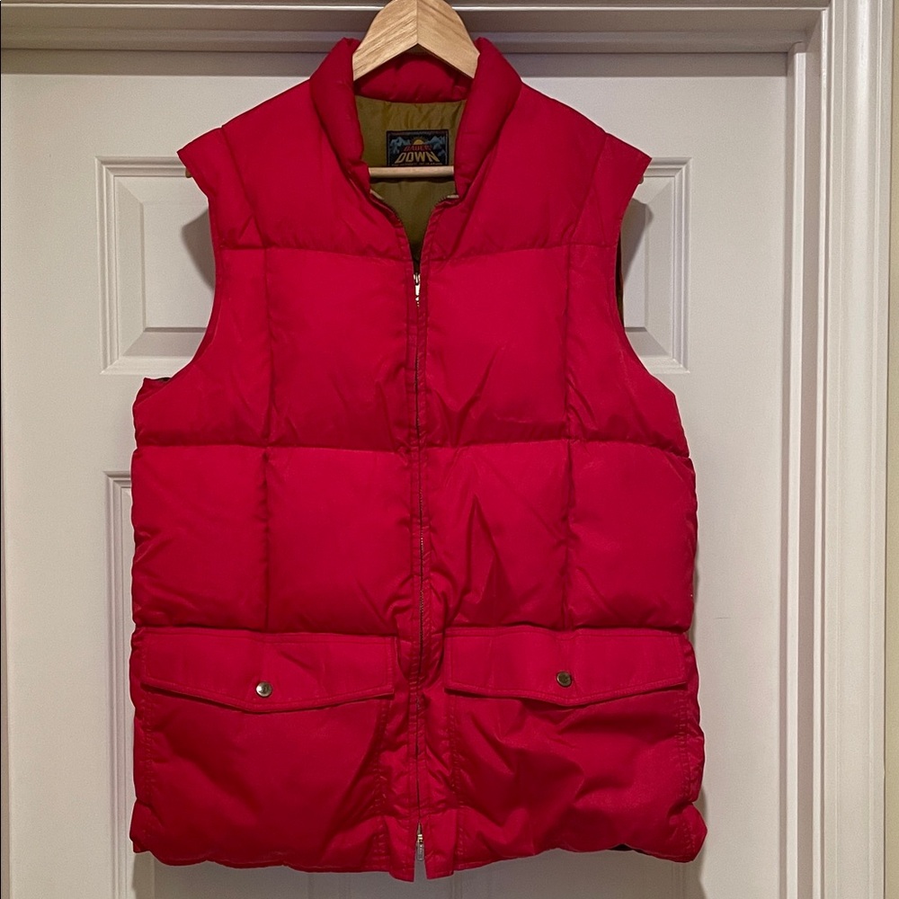 Eddie Bauer Red Puffer Vest